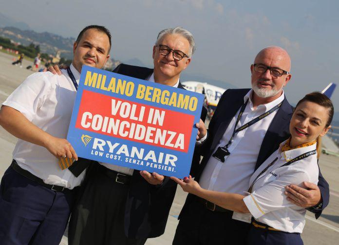 Immagine di sfondo della pagina Ryanair lancia i voli in coincidenza da Bergamo