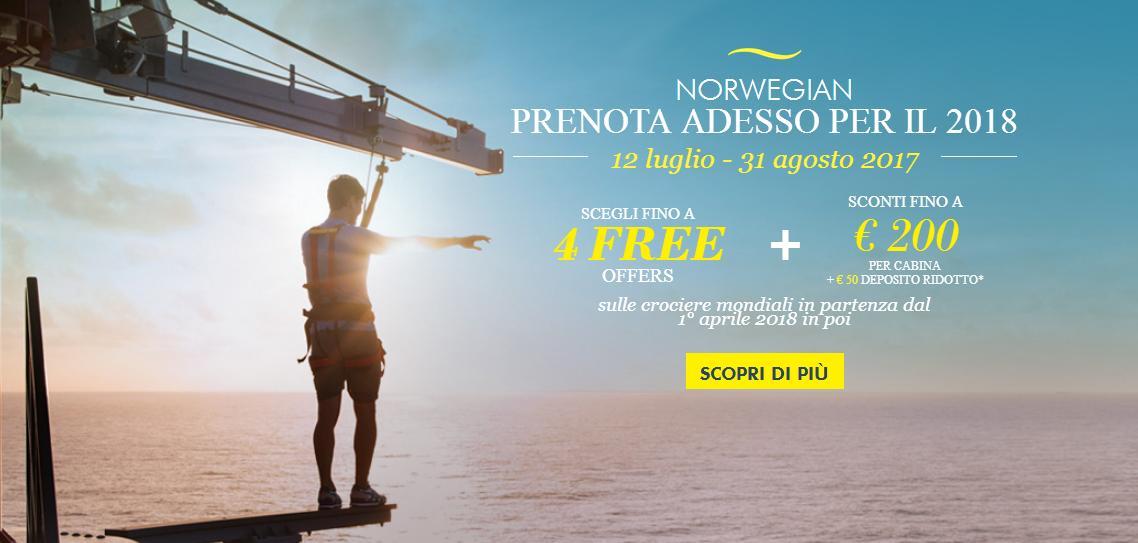 Immagine di sfondo della pagina L'early booking di Norwegian Cruise Line