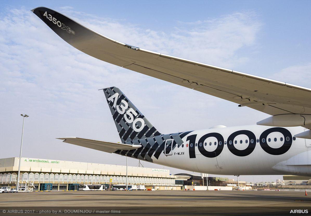 Immagine di sfondo della pagina Test ok per l’Airbus A350-1000