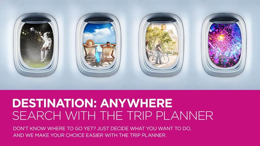 Immagine di sfondo della pagina Wizz Air lancia Trip Planner