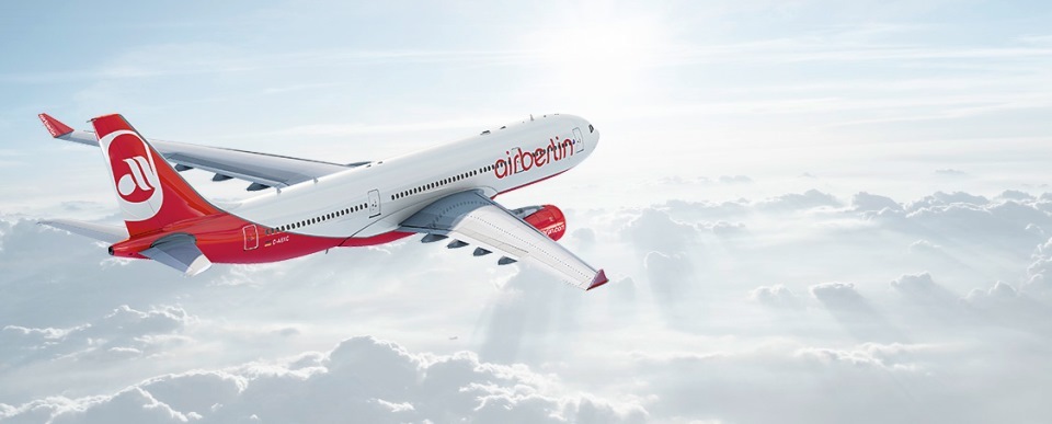 Immagine di sfondo della pagina Airberlin, stop ai voli dal 28 ottobre