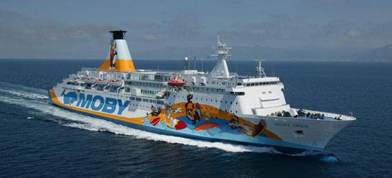 Immagine di sfondo della pagina Moby: più partenze sulla linea Genova-Olbia