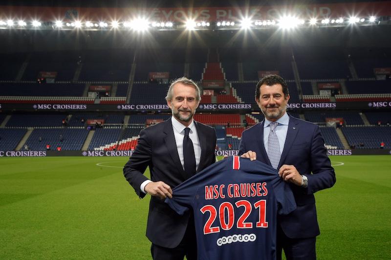 Immagine di sfondo della pagina MSC Crociere sponsor del Paris Saint Germain