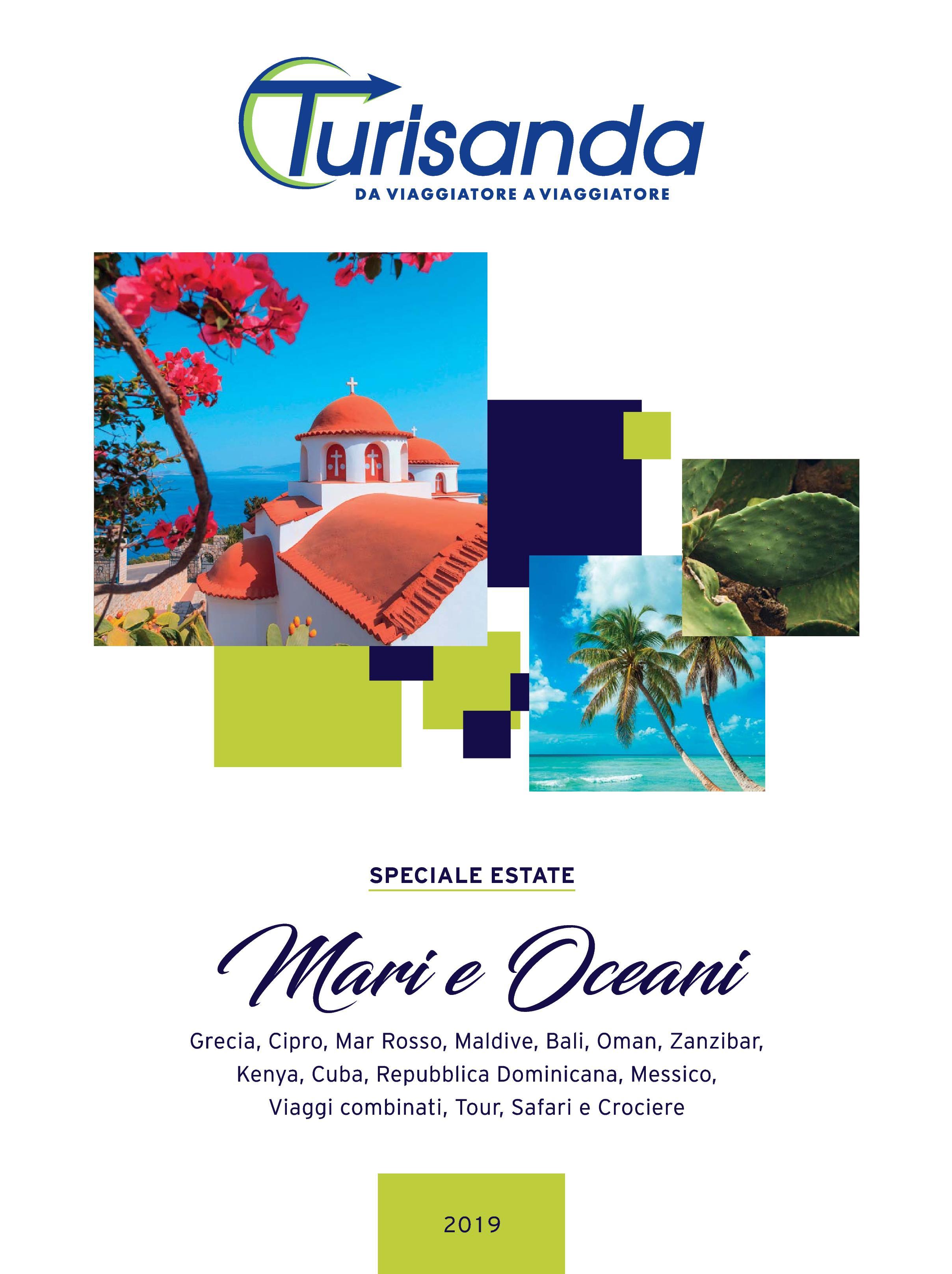 Immagine di sfondo della pagina Turisanda, catalogo Mari & Oceani Speciale Estate