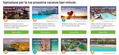 Immagine di sfondo della pagina PiratinViaggio, nuova sezione last minute 