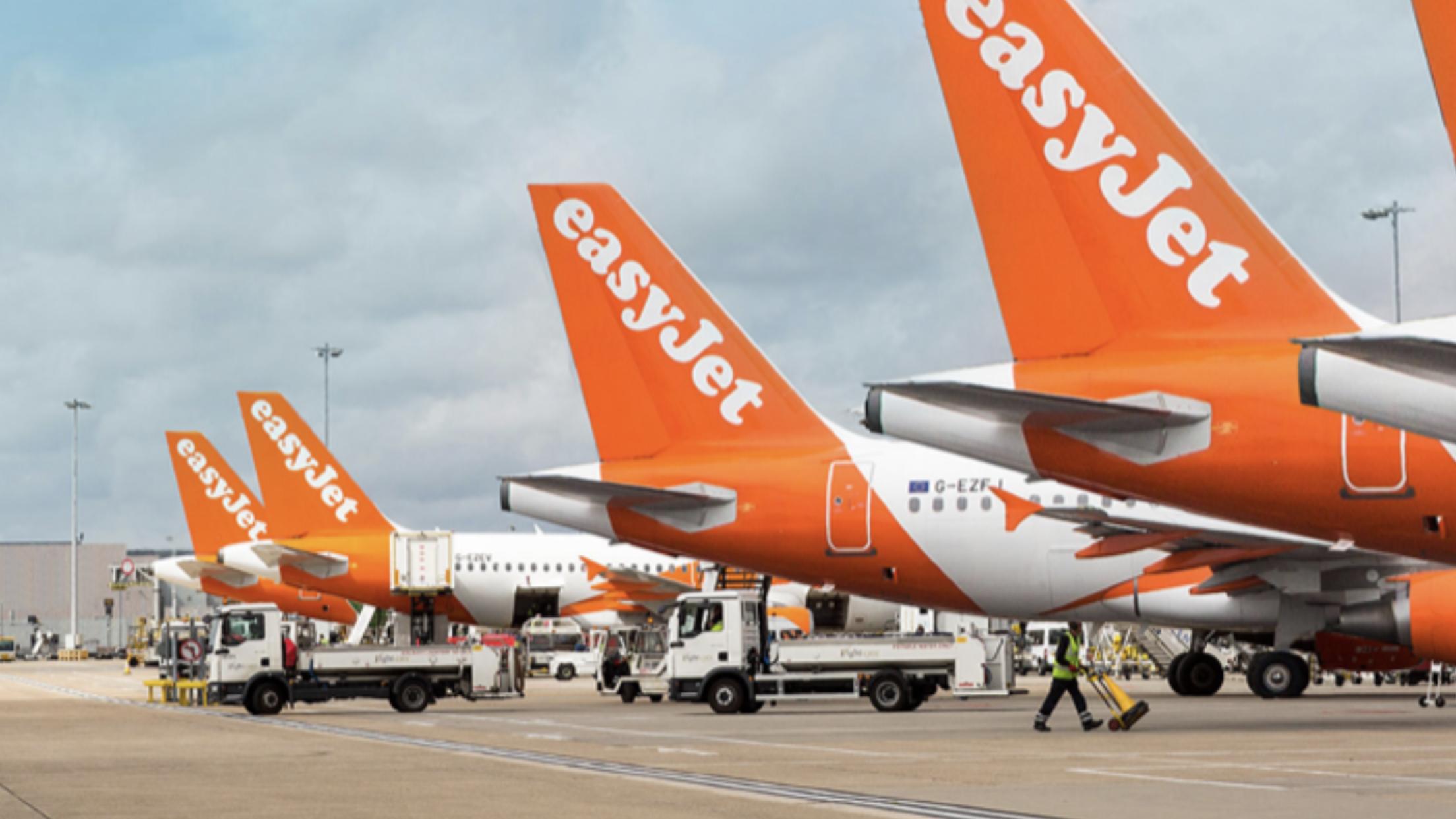 Immagine di sfondo della pagina easyJet avanza: + 8,6 % pax nel 2019