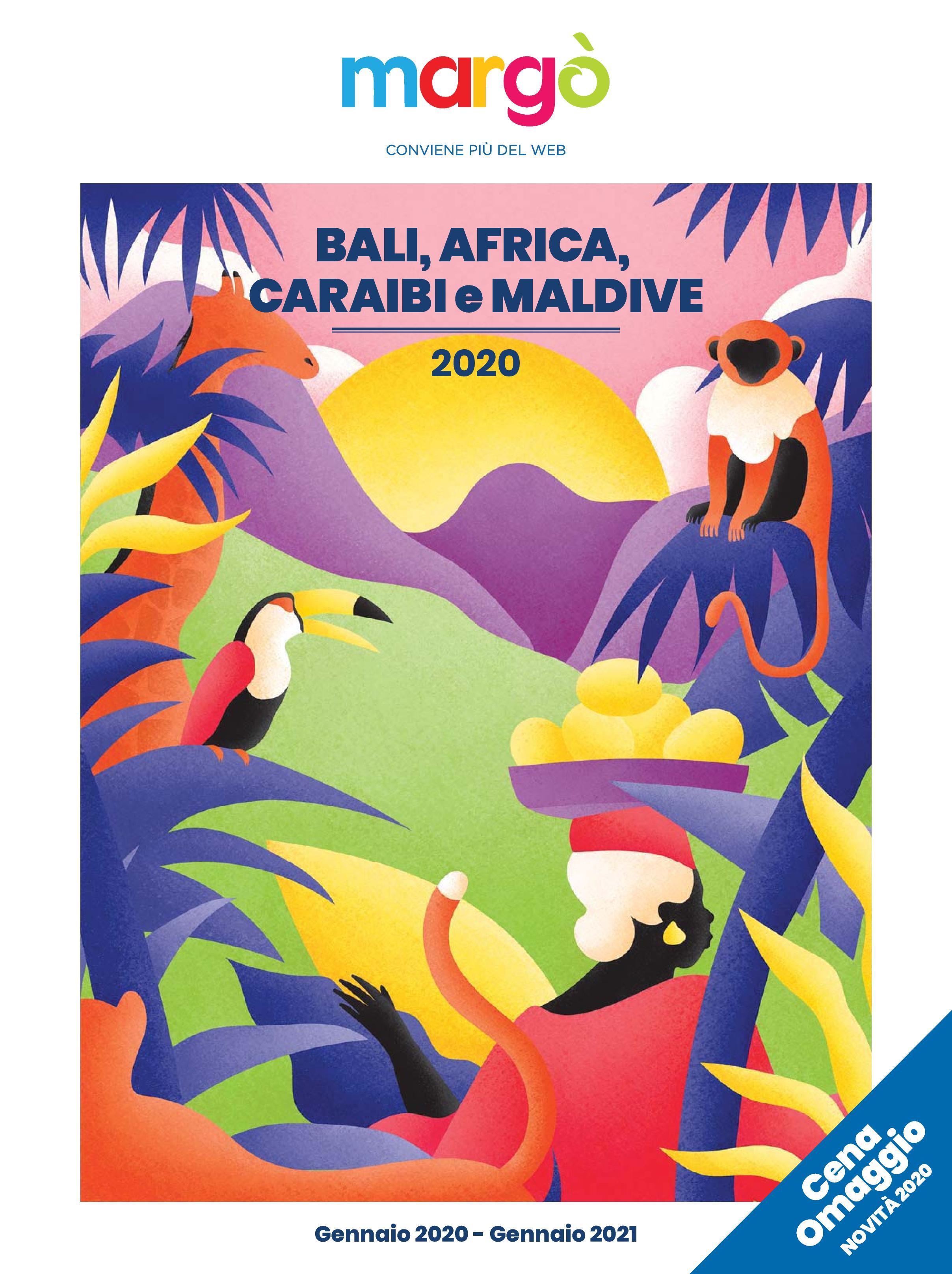 Immagine di sfondo della pagina Bali, Africa, Caraibi e Maldive con Margò
