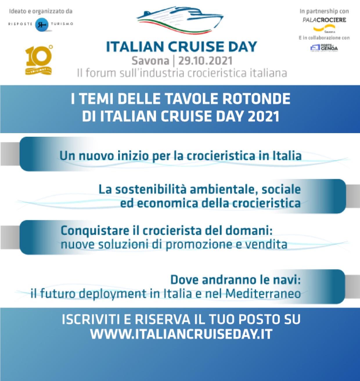 Immagine di sfondo della pagina Italian Cruise Day, 29 ottobre la 10° edizione