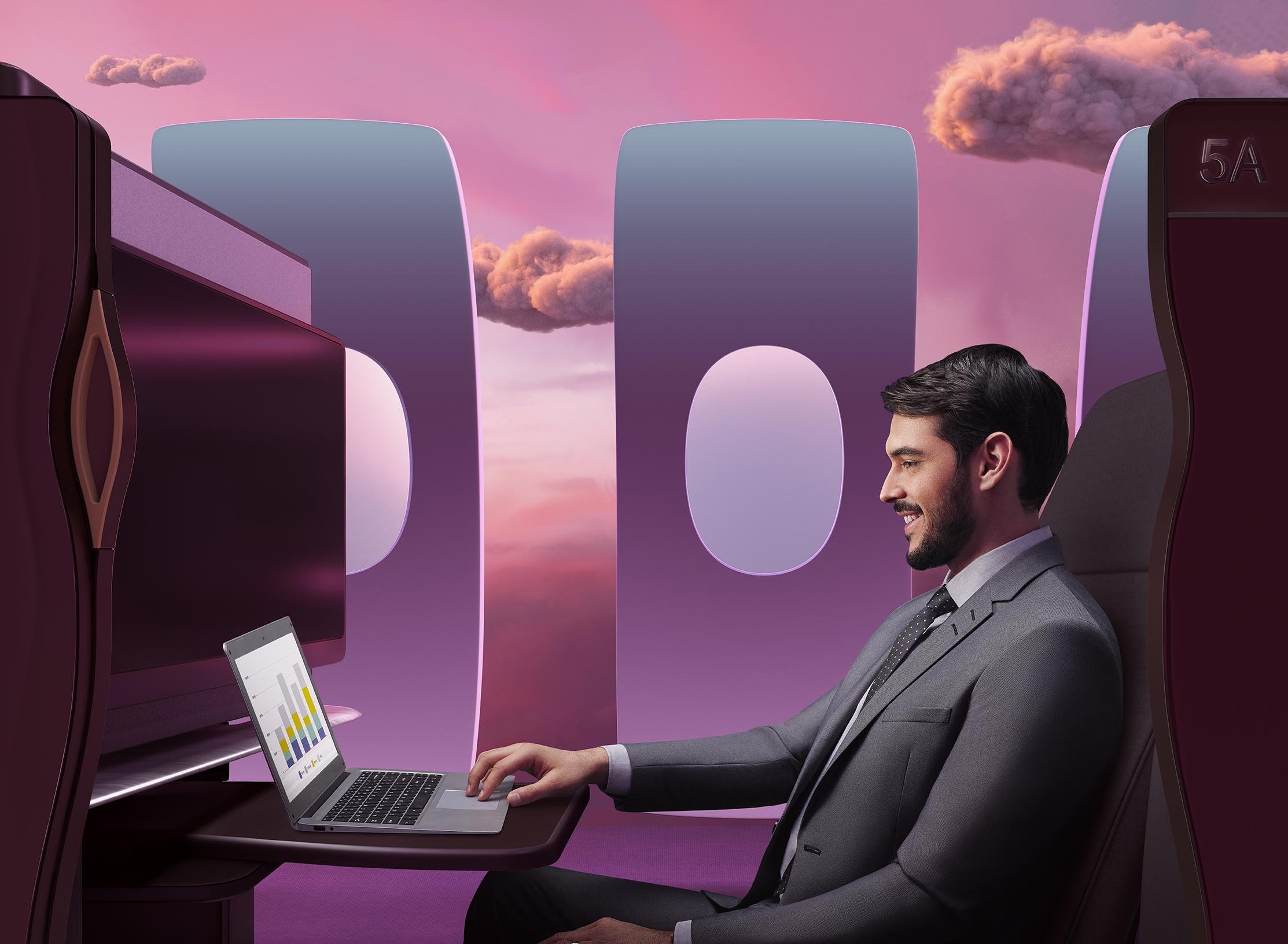 Immagine di sfondo della pagina Qatar Airways rinnova Beyond Business