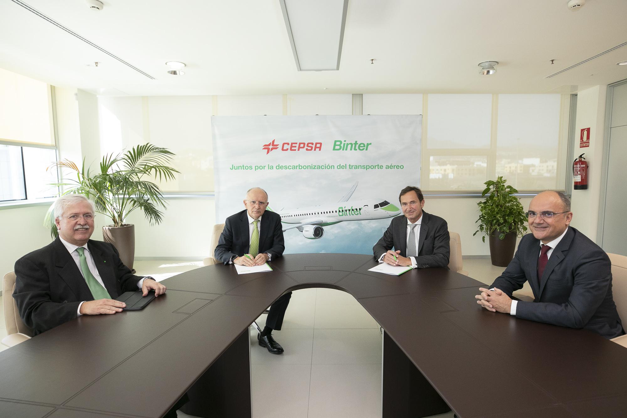 Immagine di sfondo della pagina Binter e CEPSA: decarbonizzazione trasporto aereo