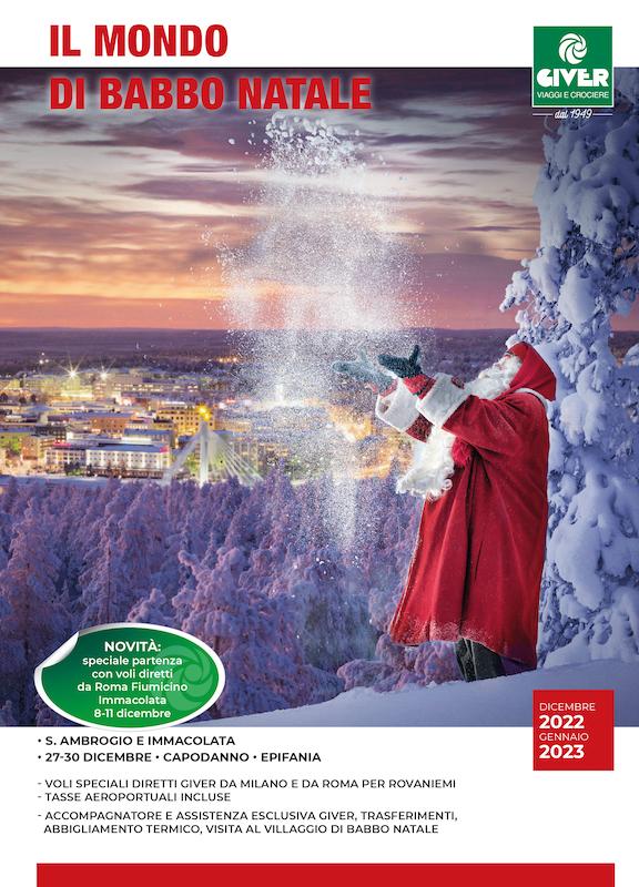 Immagine di sfondo della pagina Giver Viaggi, da Babbo Natale con partenze da Roma